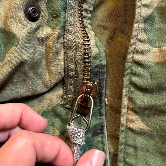 Vintage Military Jacket XS 90s M65 Field cold weather camoflauge - Picture 4 of 5